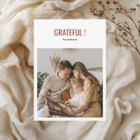 Minimalistisk Tacksägelse Thanksgiving Familjefoto