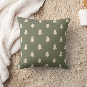 Minimalistisk tall Neutral Boho bondgård Vinter Kudde