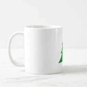 Minimalistisk tallmugg - Modern abstrakt jul Kaffemugg