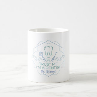 Minimalistisk tandläkar-mugg – Dr. [Namn] Tand-iko Kaffemugg