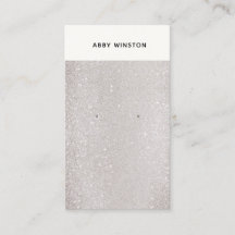 Minimalistisk Taupe Glitter Earring Holder