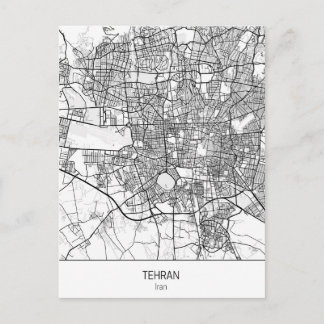 minimalistisk Teheran Iran Vykort