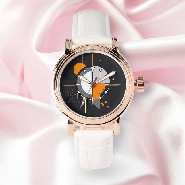 Minimalistisk teknisk geometri för ChronoCore-Abst Armbandsur (Skapare uppladdad)