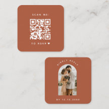 Minimalistisk Terracotta Arch Photo QR-kod OSA Kär