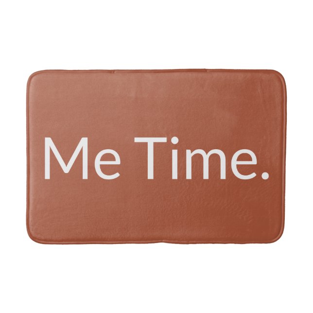 Minimalistisk Terracotta Roligt Me Time-Anpassning Badrumsmatta (Framsidan)