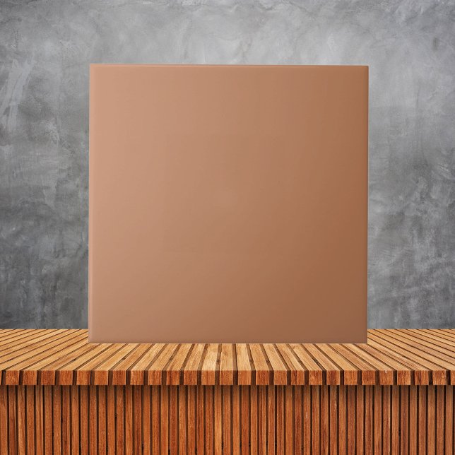 Minimalistisk terracotta solid brun, vanlig kakelplatta (Skapare uppladdad)