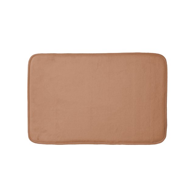 Minimalistisk terracotta solid vanlig elegant mode badrumsmatta (Framsidan)