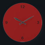 Minimalistisk. Terrakotta. Stor Klocka<br><div class="desc">Minimalistiskt stil,  rund väggklocka,  i ett slående Terracotta färg. Förbättrar vilket rum som helst i ditt hem.</div>