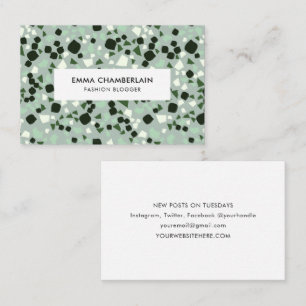 Minimalistisk Terrazzo Tryck Modern Anpassad Visitkort