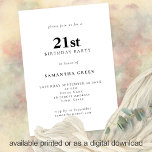 Minimalistisk text valfri Färg 21:a födelsedag Par Inbjudningar<br><div class="desc">Minimalistisk text Färg 21:a födelsedagen Party. 100 % anpassade. Anpassa färgen och ändra teckensnitt och bakgrund enkelt om du vill genom att redigera ytterligare alternativ.</div>