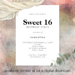 Minimalistisk text valfri Färg-söt 16-Födelsedagsf Inbjudningar<br><div class="desc">Minimalistisk text valfri 16-Födelsedagsfest för Färg Sweet. 100 % anpassade. Anpassa färgen och ändra teckensnitt och bakgrund enkelt om du vill genom att redigera ytterligare alternativ.</div>