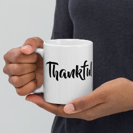 Minimalistisk Thanksgiving för slumpartat Trendig Jumbo Mugg