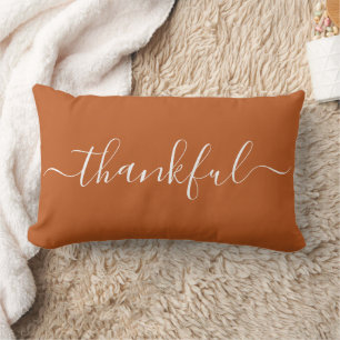 Minimalistisk Thanksgiving Ländkudde – Tacksam Lumbarkudde