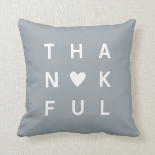 Minimalistisk Thanksgiving - tacksam hemdekan Kudde