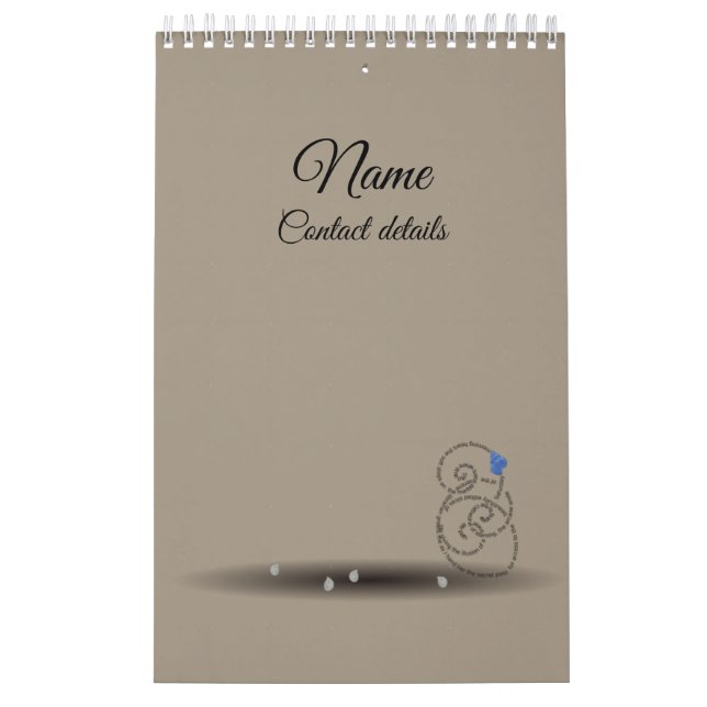 Minimalistisk tidtabell för strandpoesi 2023 kalender (Omslag)