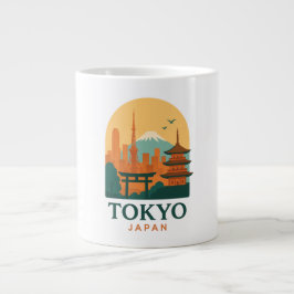 Minimalistisk Tokyo Japan Travel | Modern Jumbo Mugg