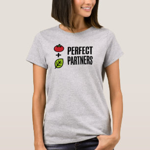 Minimalistisk tomat och basilika Perfekta partne T Shirt