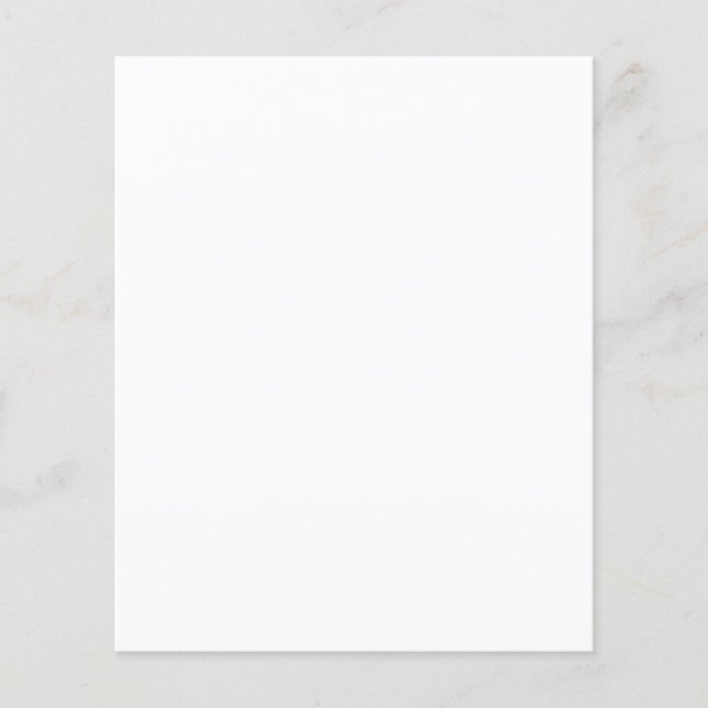 Minimalistisk tomt flygblad | Anpassad affärsdesig (Framsidan)