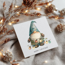 Minimalistisk Tomte God Jul
