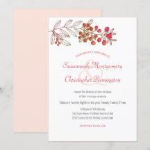 Minimalistisk Top Gräns Berry Löv Bröllop