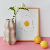 Minimalistisk torr äggmur Art. Köksfonmat