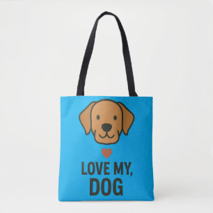 Minimalistisk totebag-design med tassavtryck och h tygkasse