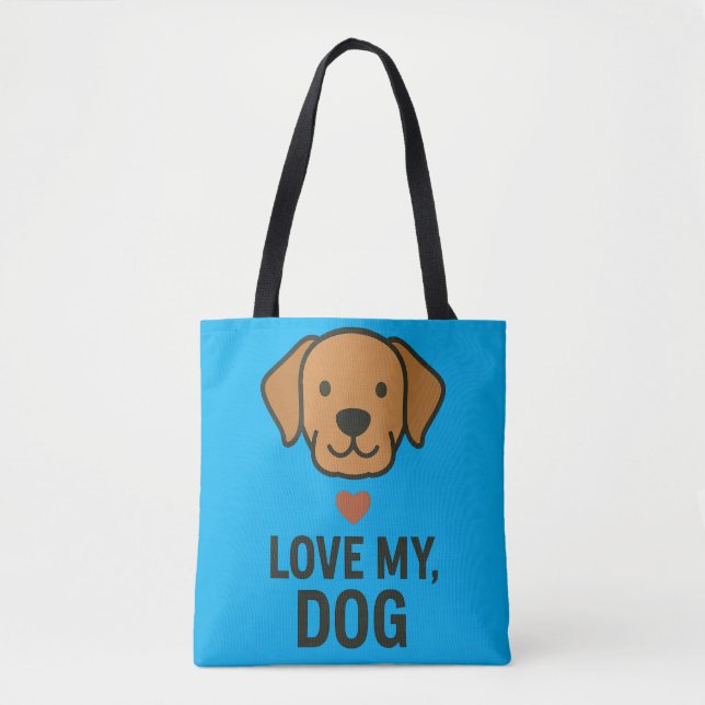 Minimalistisk totebag-design med tassavtryck och h tygkasse (Framsida)
