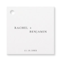 Minimalistisk traditionell enkel svart vit bröllop