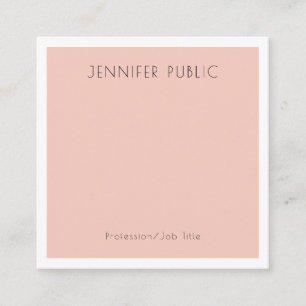 Minimalistisk Trendig av modern Elegant Fyrkantigt Visitkort