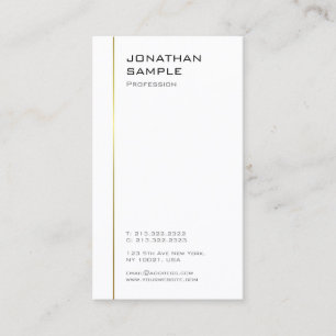 Minimalistisk Trendig för modern design Guld Visitkort