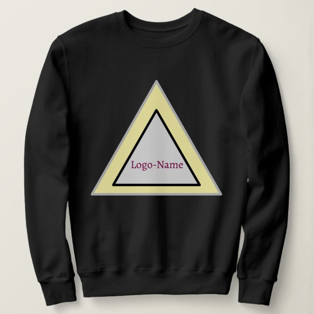 Minimalistisk triangellogotypdesign t shirt (Design framsida)