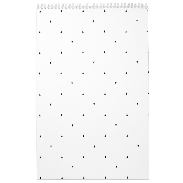 Minimalistisk triangelmönsterfilmappsset kalender (Omslag)