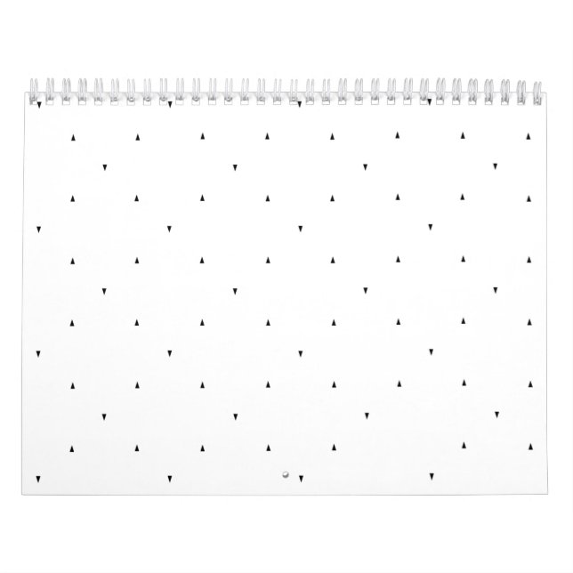 Minimalistisk triangelmönsterfilmappsset kalender (Omslag)