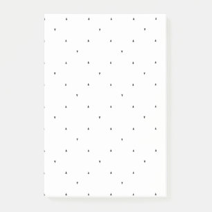 Minimalistisk triangelmönsterfilmappsset post-it block