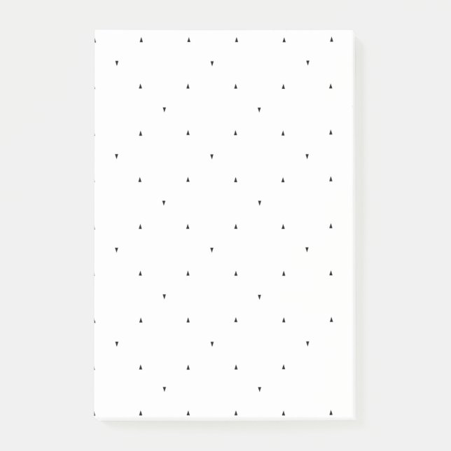 Minimalistisk triangelmönsterfilmappsset post-it block (Framsida)