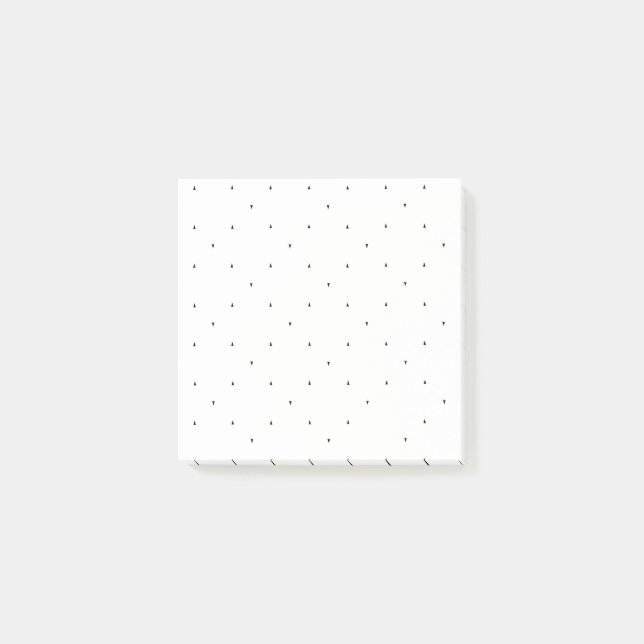 Minimalistisk triangelmönsterfilmappsset post-it block (Framsida)