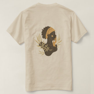 Minimalistisk tribal silhuettkonst t-shirt