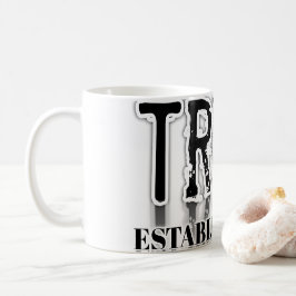 Minimalistisk "Trust"-typografi kaffemugge – Inspi Kaffemugg