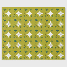 Minimalistisk tusenskönsblomma Abstrakt botanisk k Presentpapper