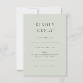 Minimalistisk typografi blek salvia OSA kort