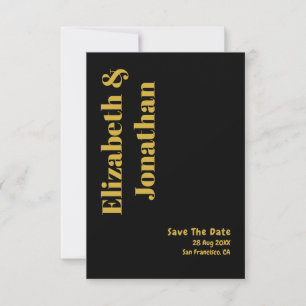 Minimalistisk typografi Bröllop Spara Datumet