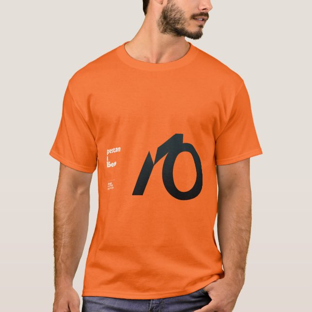 Minimalistisk typografi - fet textdesign t shirt (Framsida)