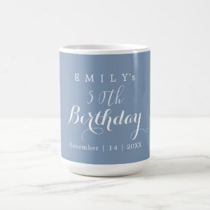 Minimalistisk typografi födelsedagsfirande design kaffemugg