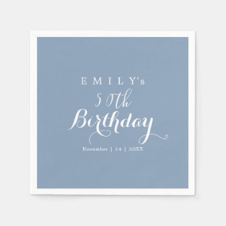 Minimalistisk typografi födelsedagsfirande design pappersservett