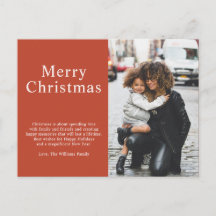 Minimalistisk typografi Foto God jul Coral