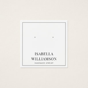 Minimalistisk typografi Gräns Fyrkantigt Visitkort