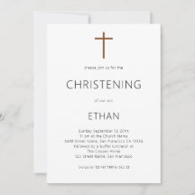 Minimalistisk typografi Kor Christening