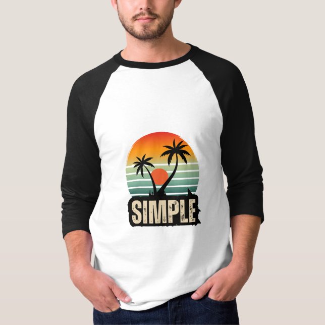 Minimalistisk typografi | Modern Aes T Shirt (Framsida)