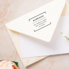 Minimalistisk typografi | Modern Returadress Stämpel