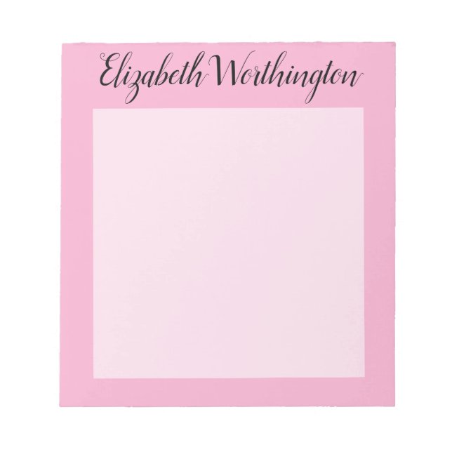 Minimalistisk typografi monogramnamn  anteckningsblock (Framsida)